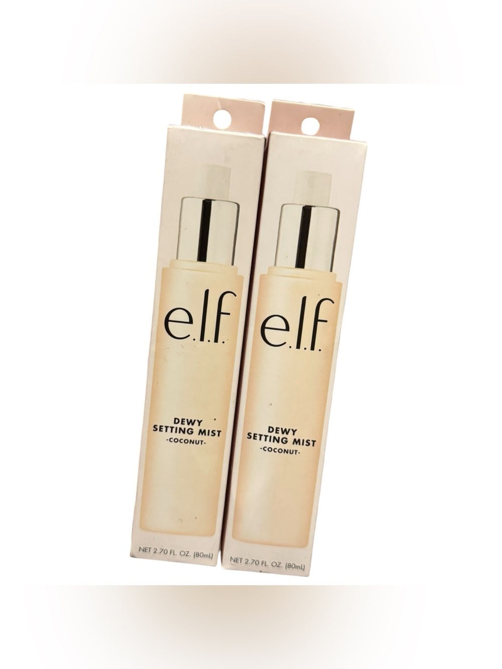 Lot of 2 ELF Dewy Coconut Setting Mist Long-Lasting Wear 2.7oz